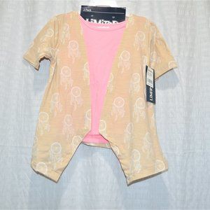Girl's 2 Piece Cardigan and Shirt - 4